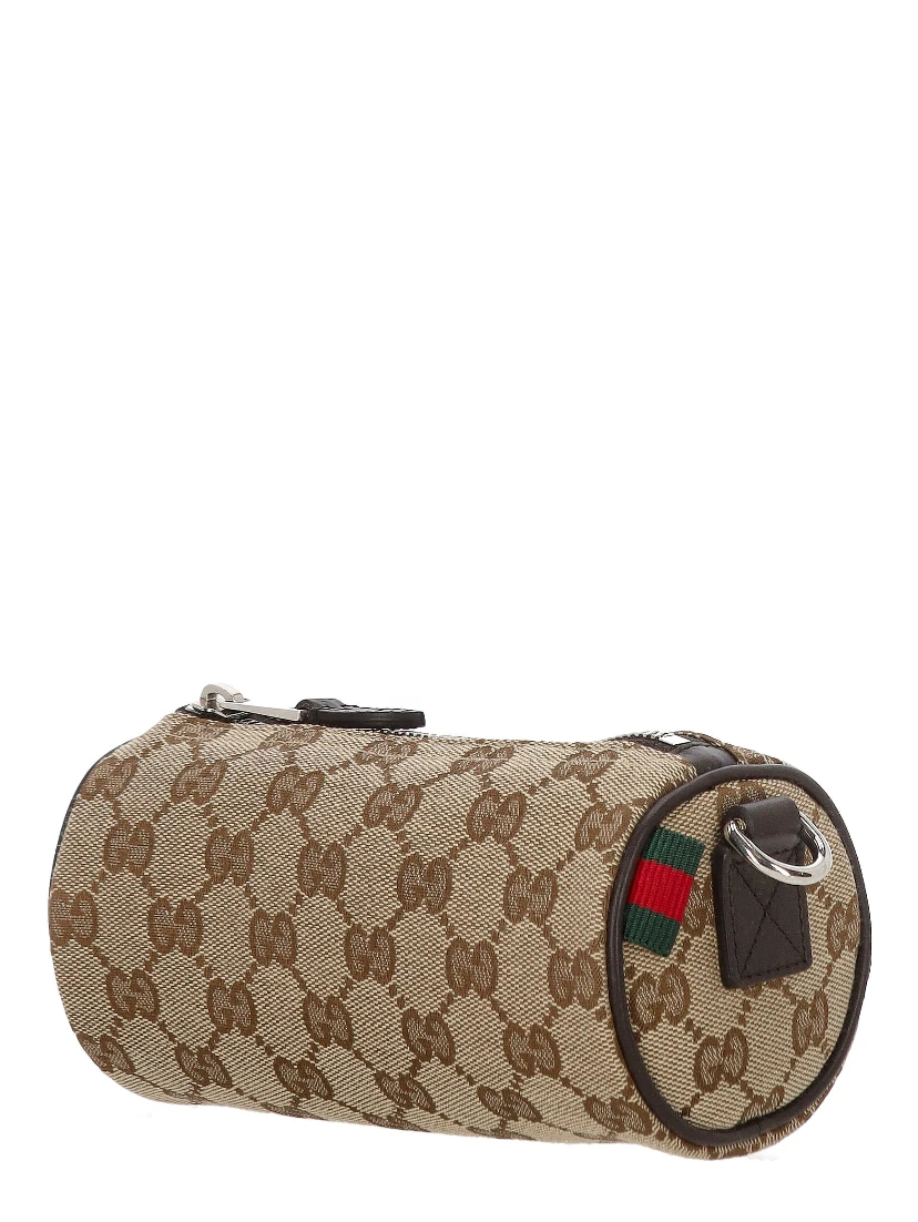 GG canvas mini cylinder bag