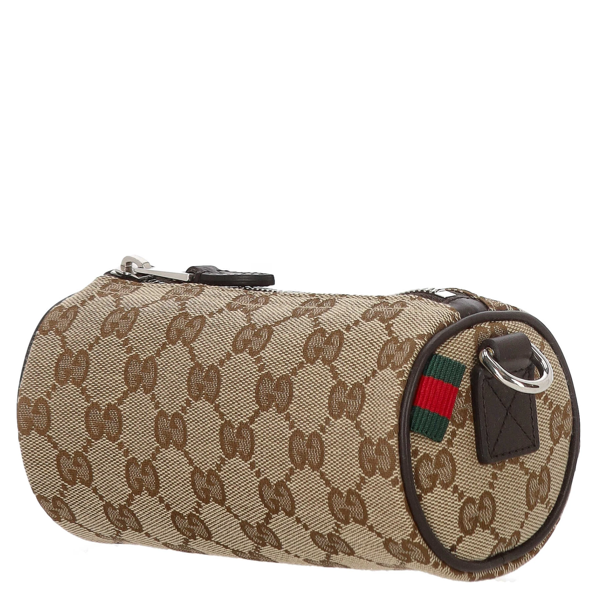GG canvas mini cylinder bag