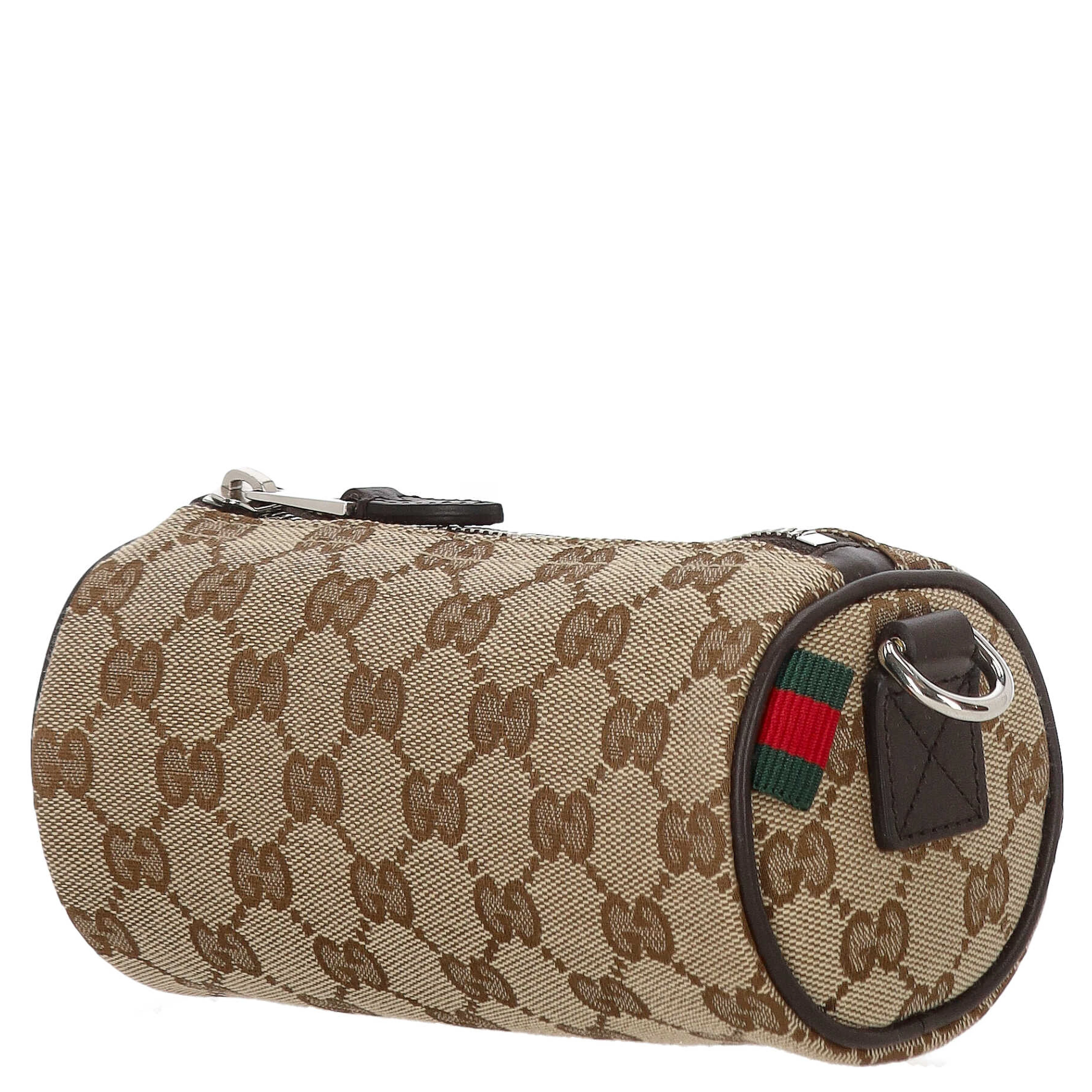 GG canvas mini cylinder bag