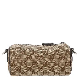 GG canvas mini cylinder bag