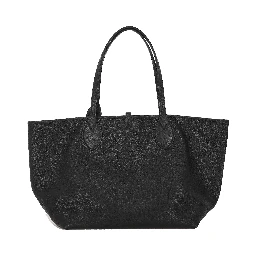 large Totissima reversible leather tote bag