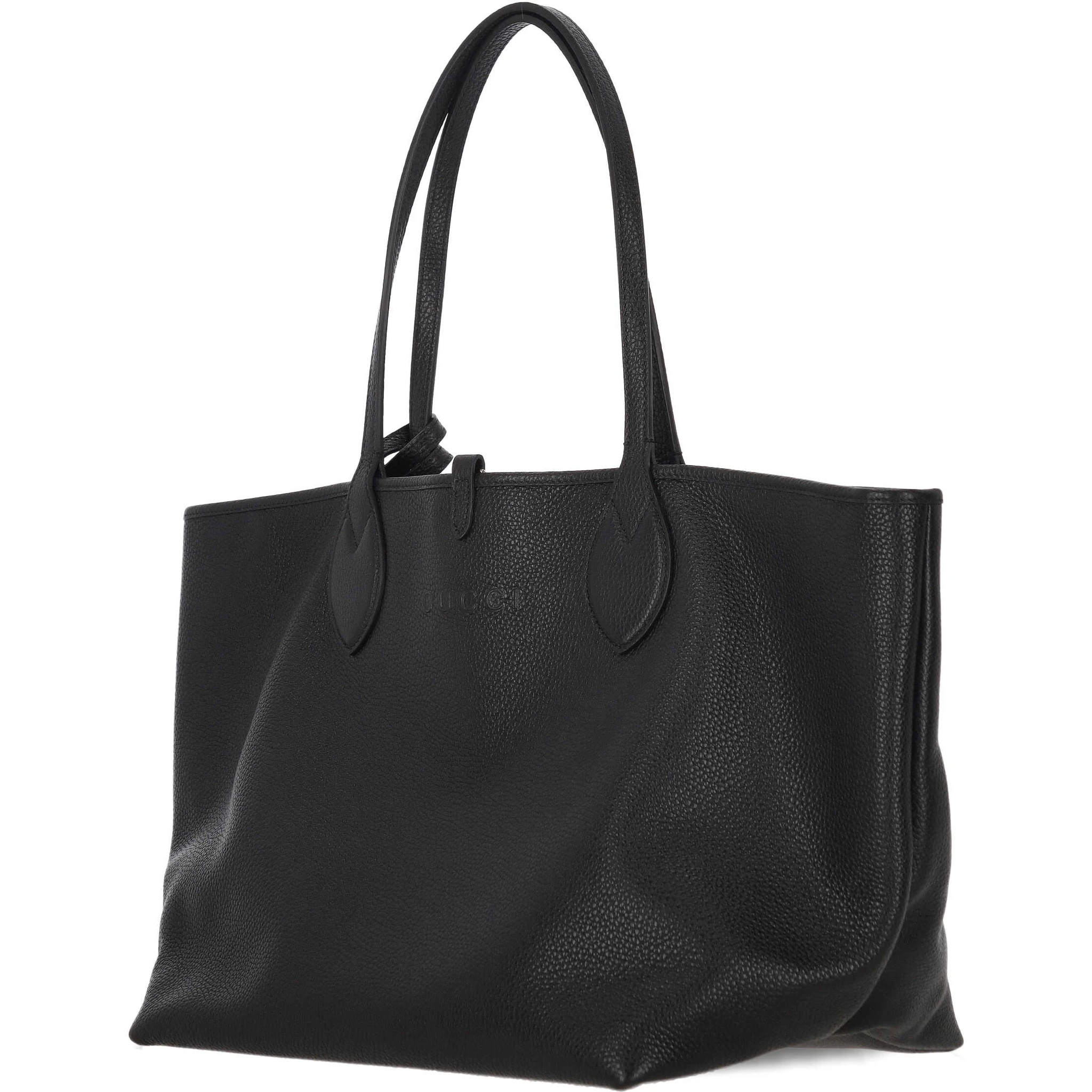 large Totissima reversible leather tote bag