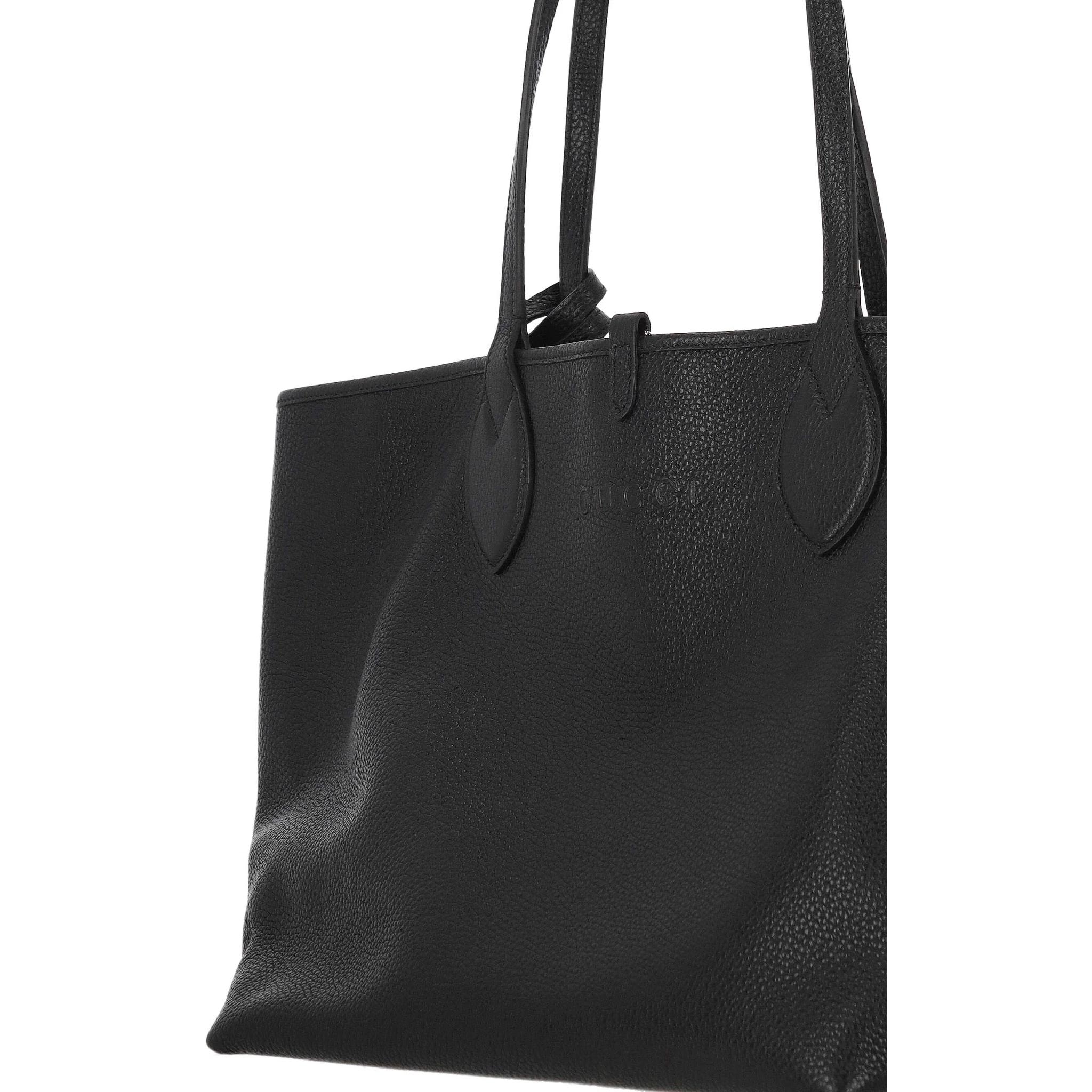 large Totissima reversible leather tote bag