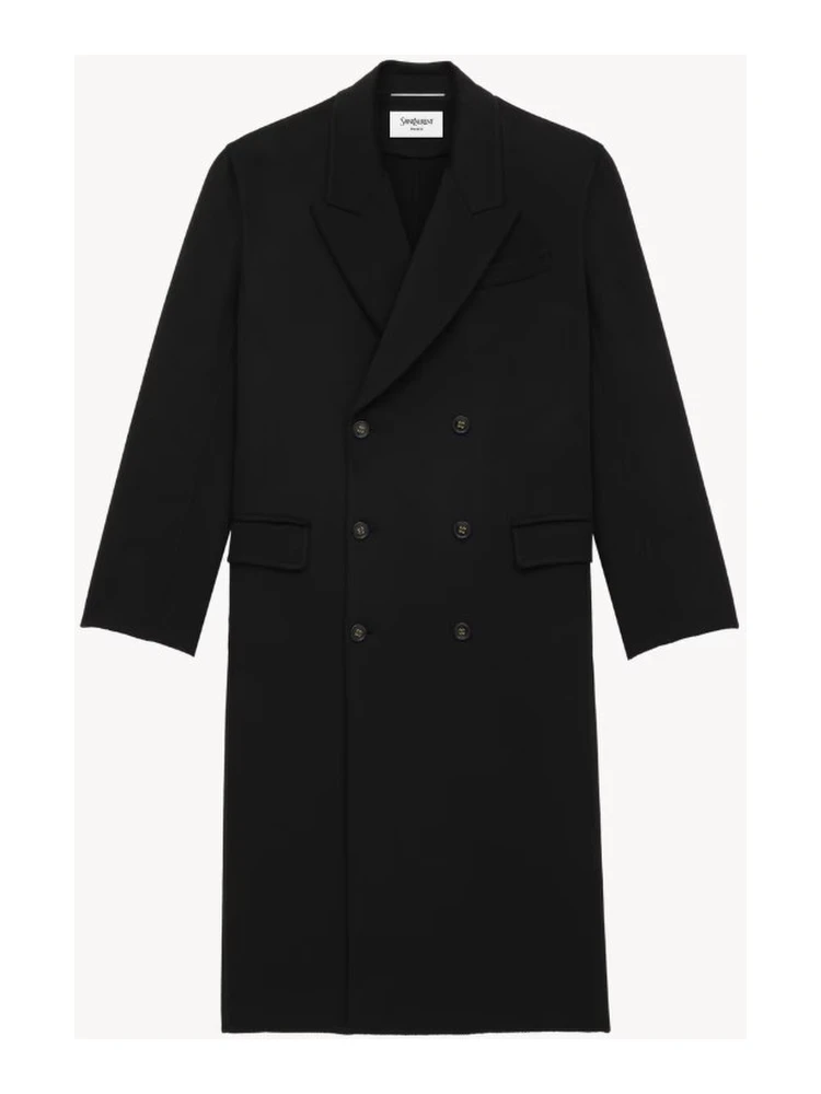معاطف سان لوران سوداء