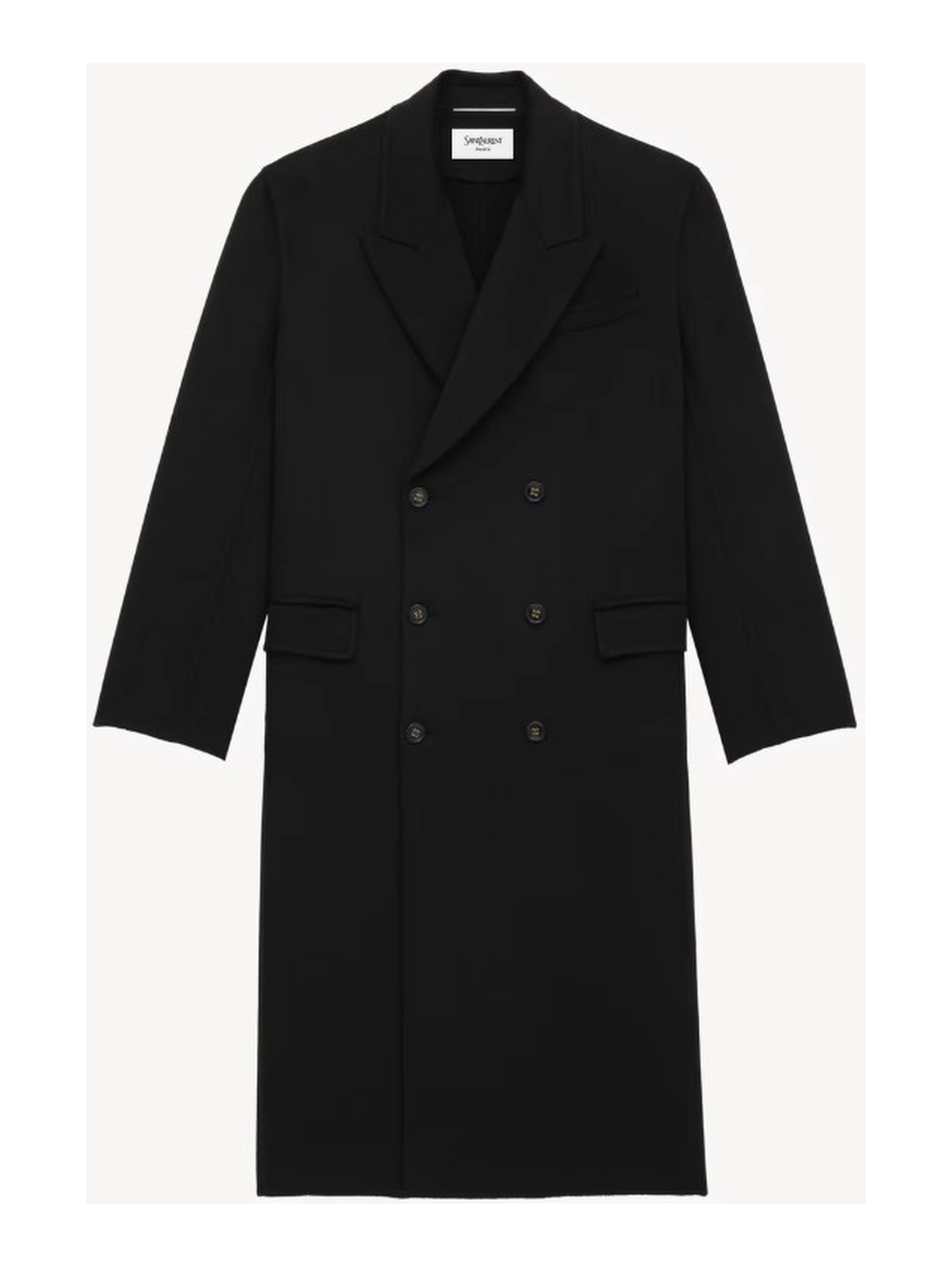 Saint Laurent Coats Black