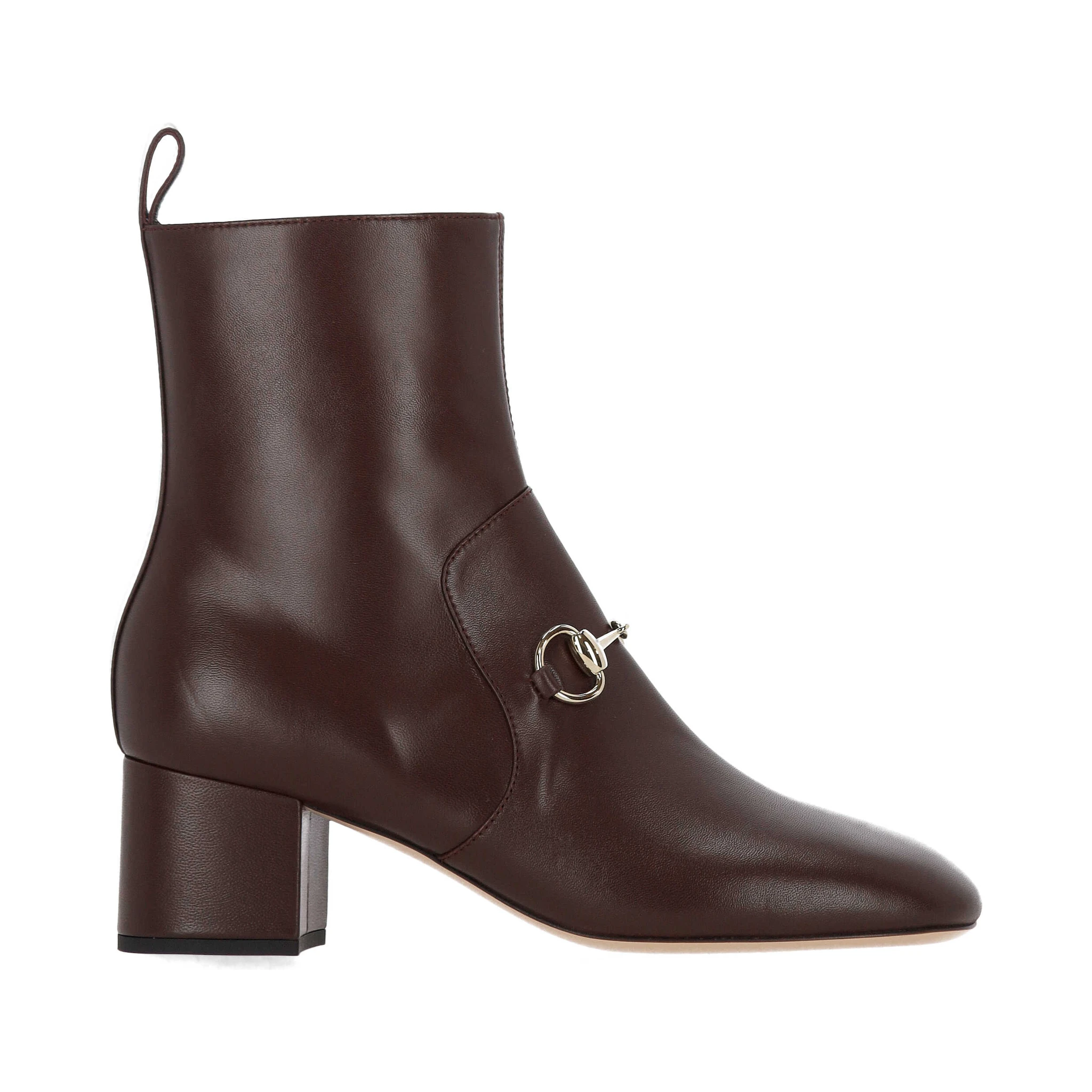 55mm Horsebit leather ankle boots