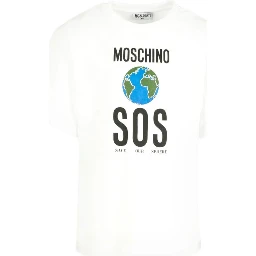 Moschino T-shirts and Polos White