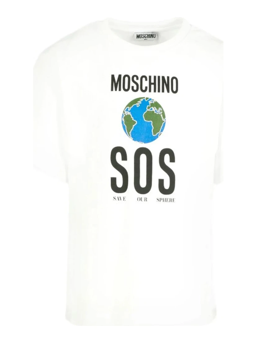 Moschino T-shirts and Polos White