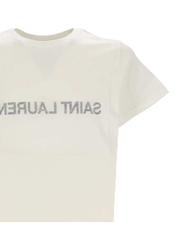 تيشيرتات وبولو سوداء من سان لوران alternative