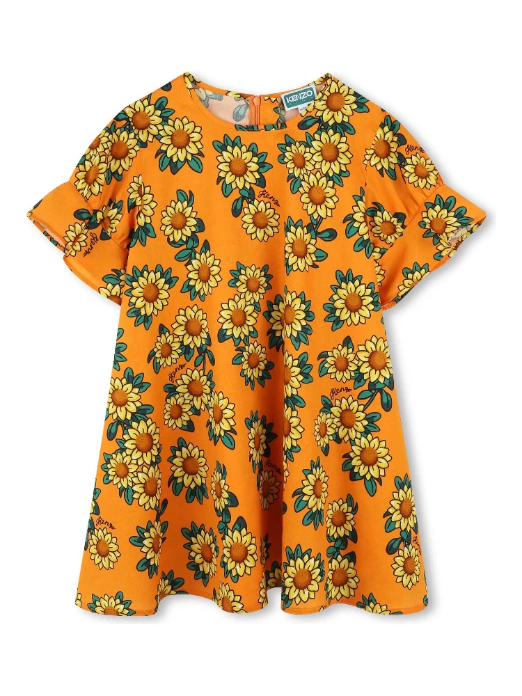 Kenzo Kids Dresses Orange