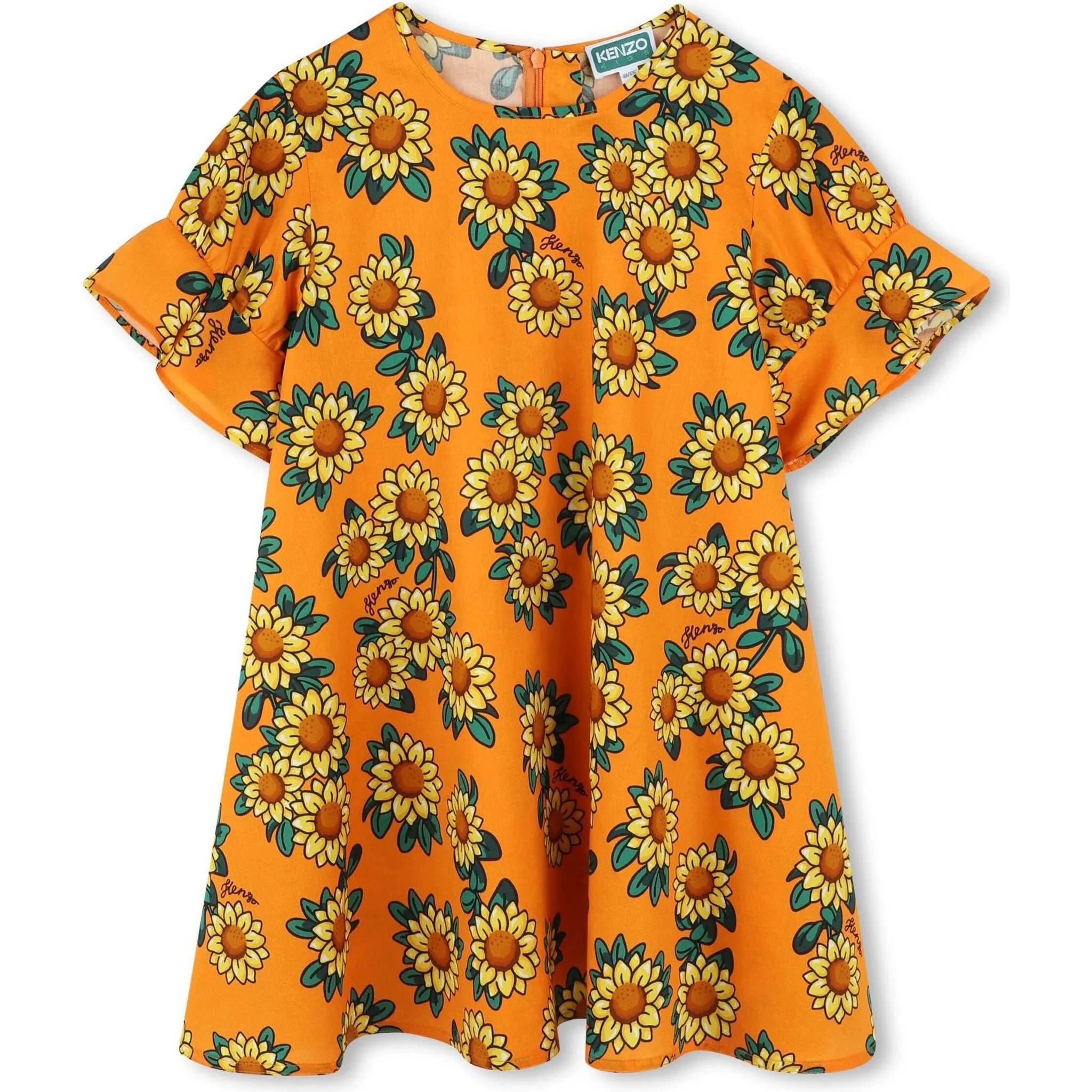 Kenzo Kids Dresses Orange