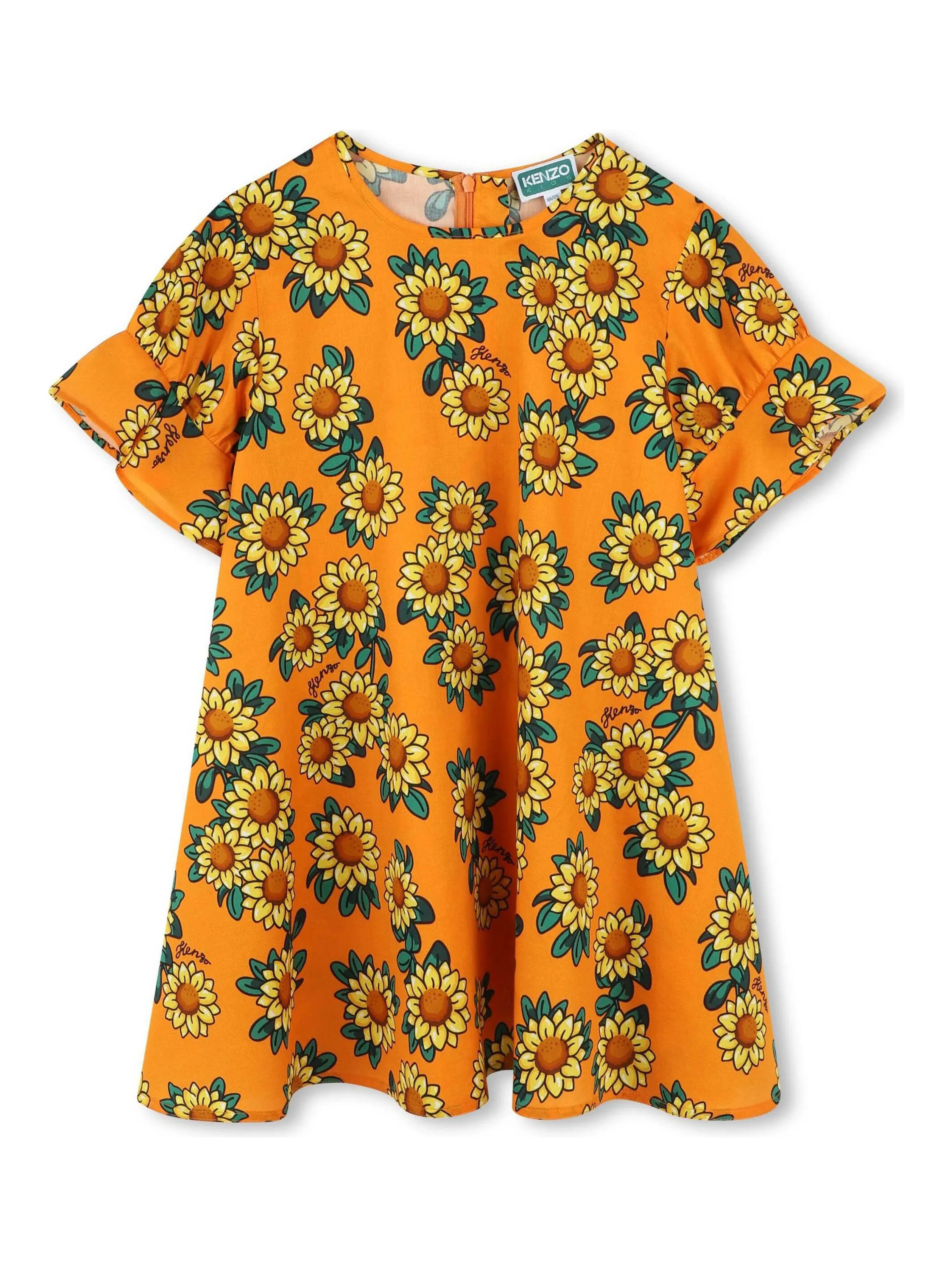 Kenzo Kids Dresses Orange