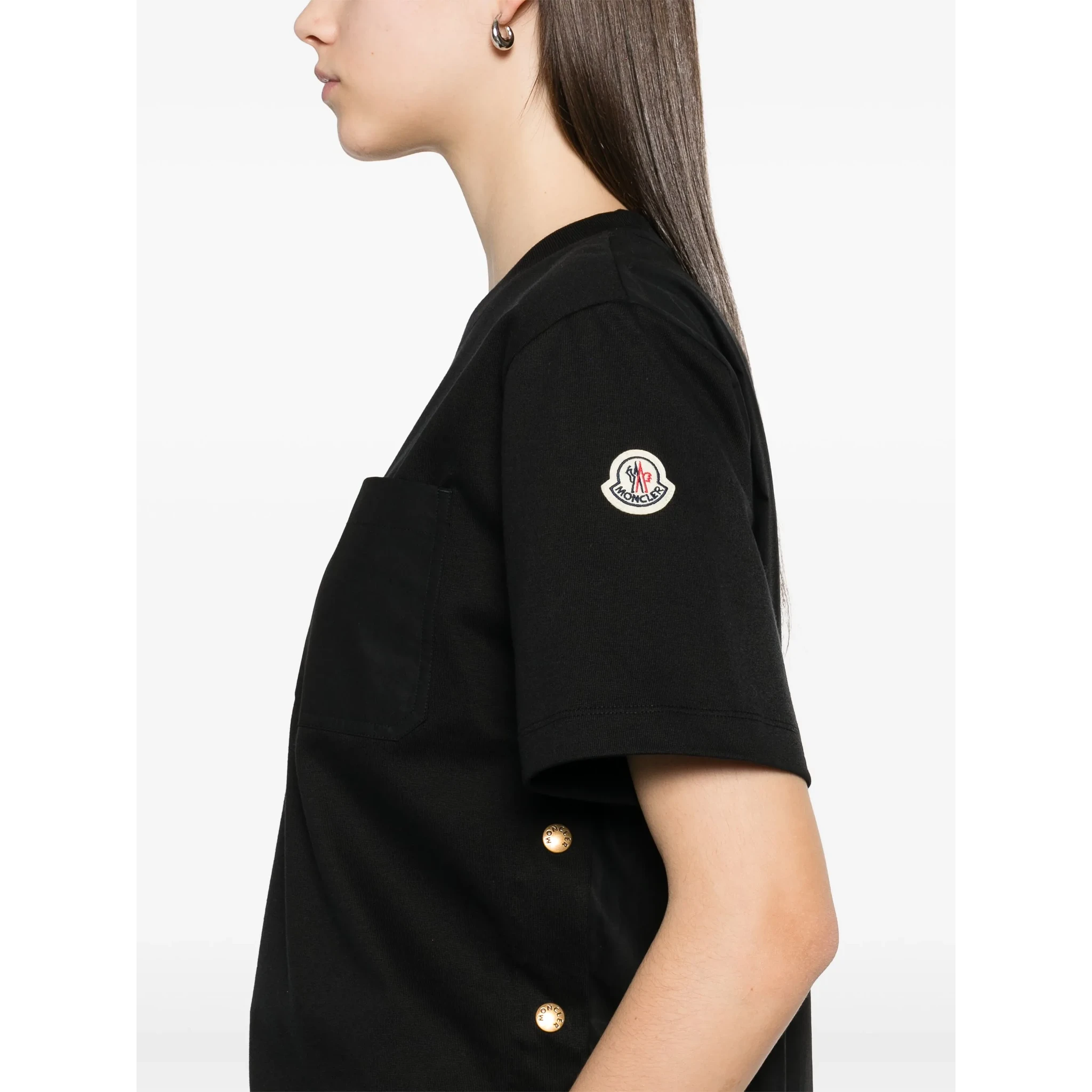 Moncler T-shirts and Polos Black