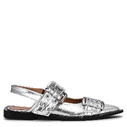 GANNI Flat shoes Silver