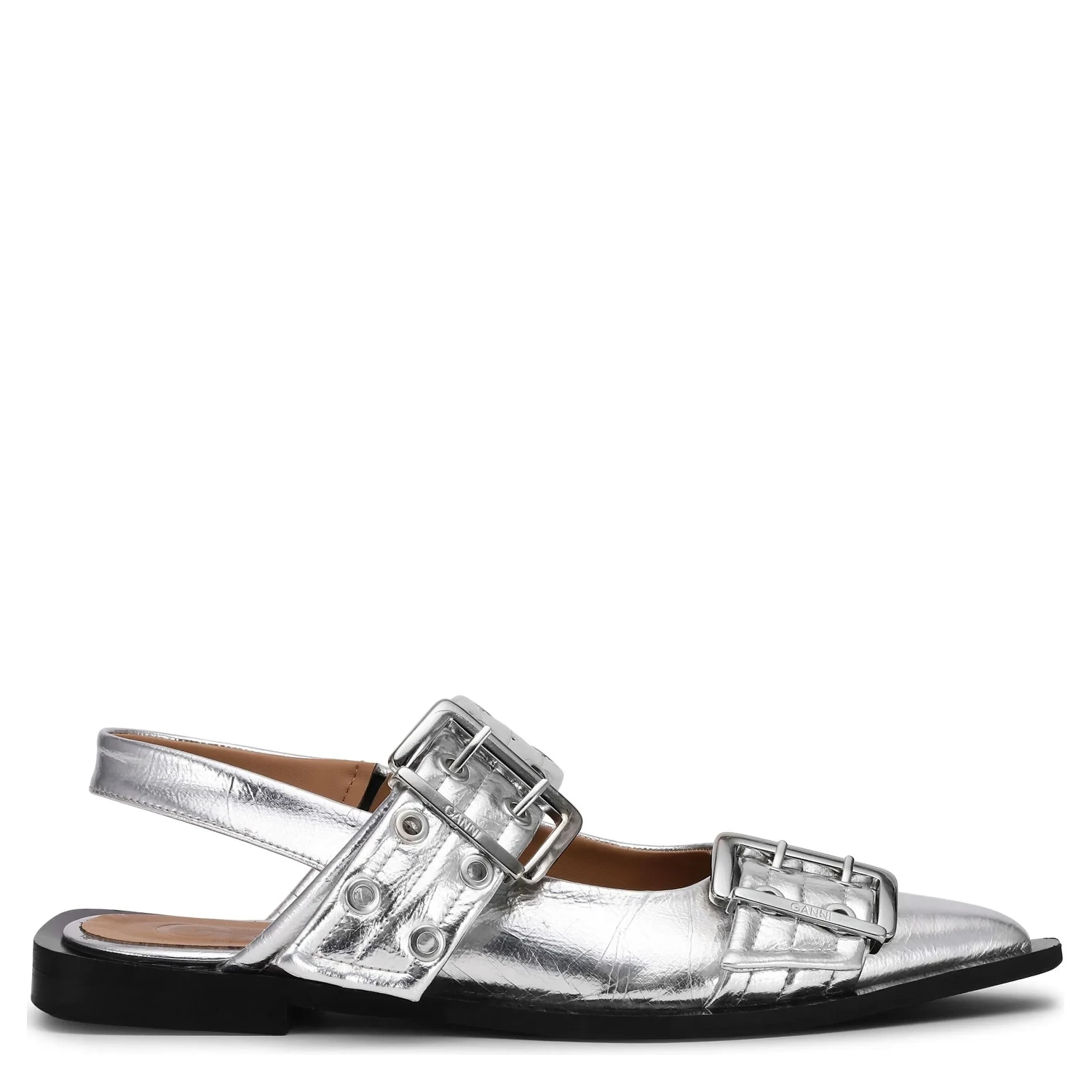 GANNI Flat shoes Silver