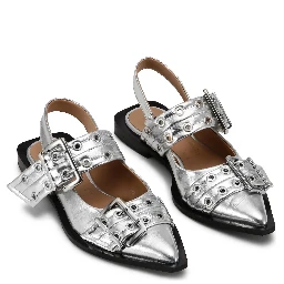 GANNI Flat shoes Silver