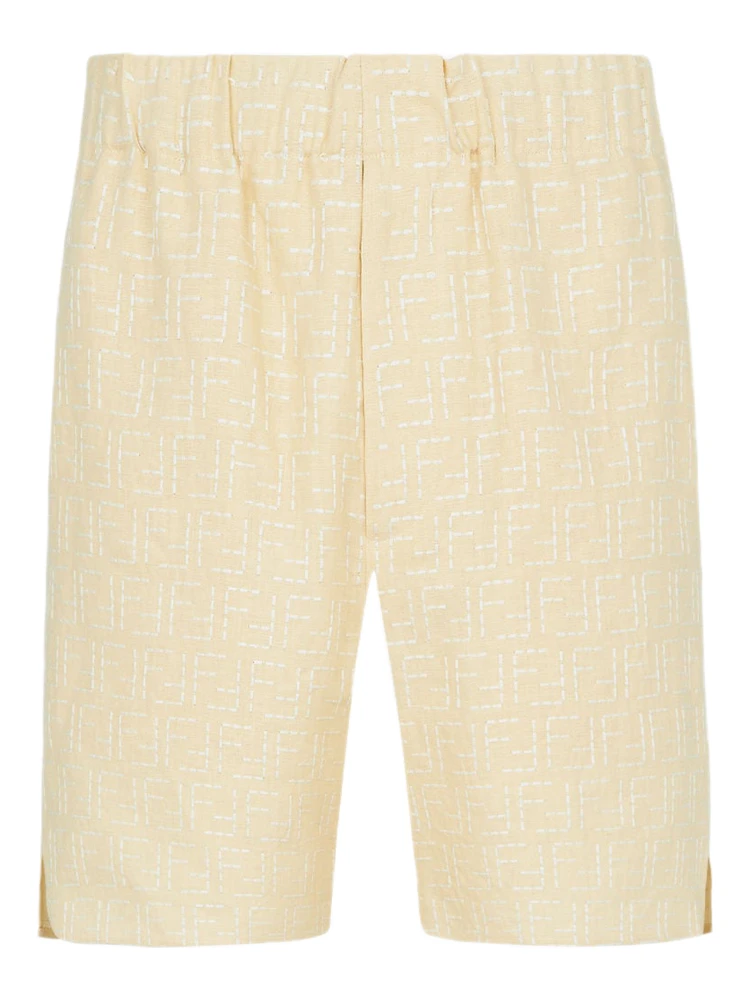 Fendi Shorts Yellow