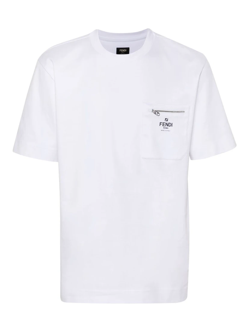 Fendi T-shirts and Polos White
