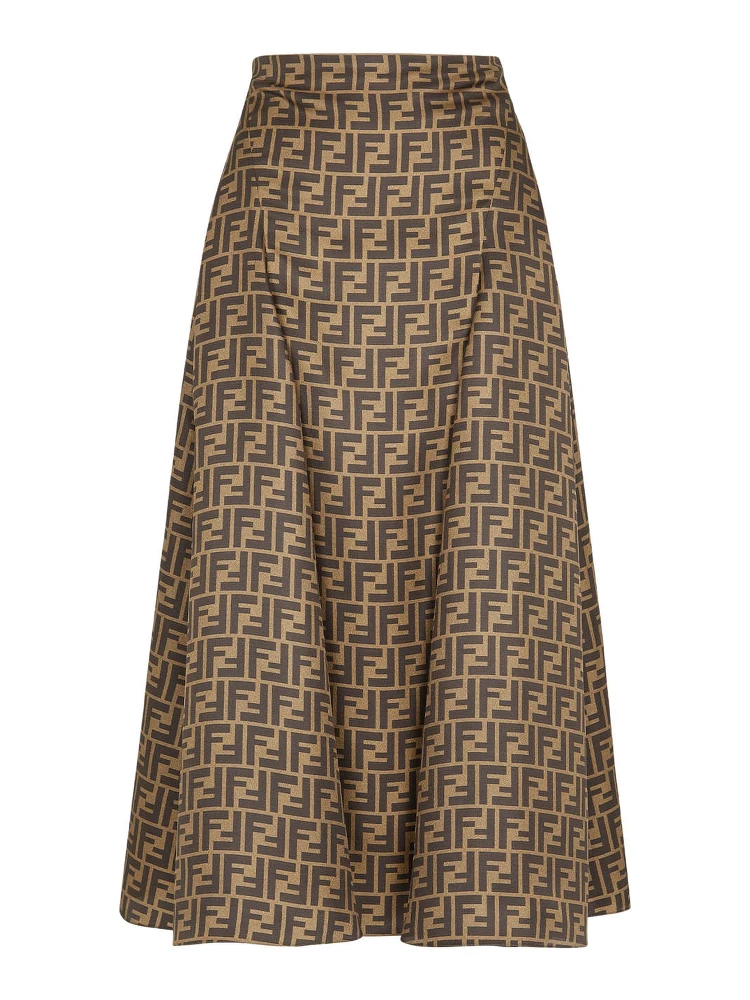 Fendi Skirts Brown