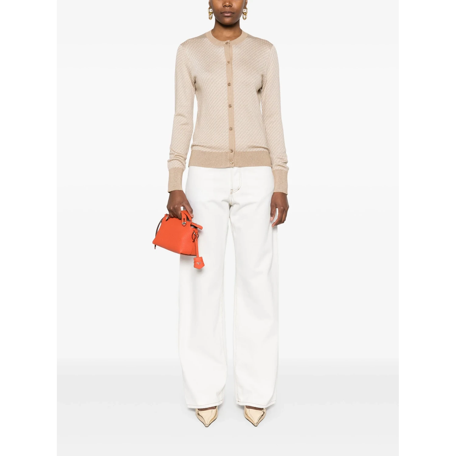 Fendi Sweaters Beige