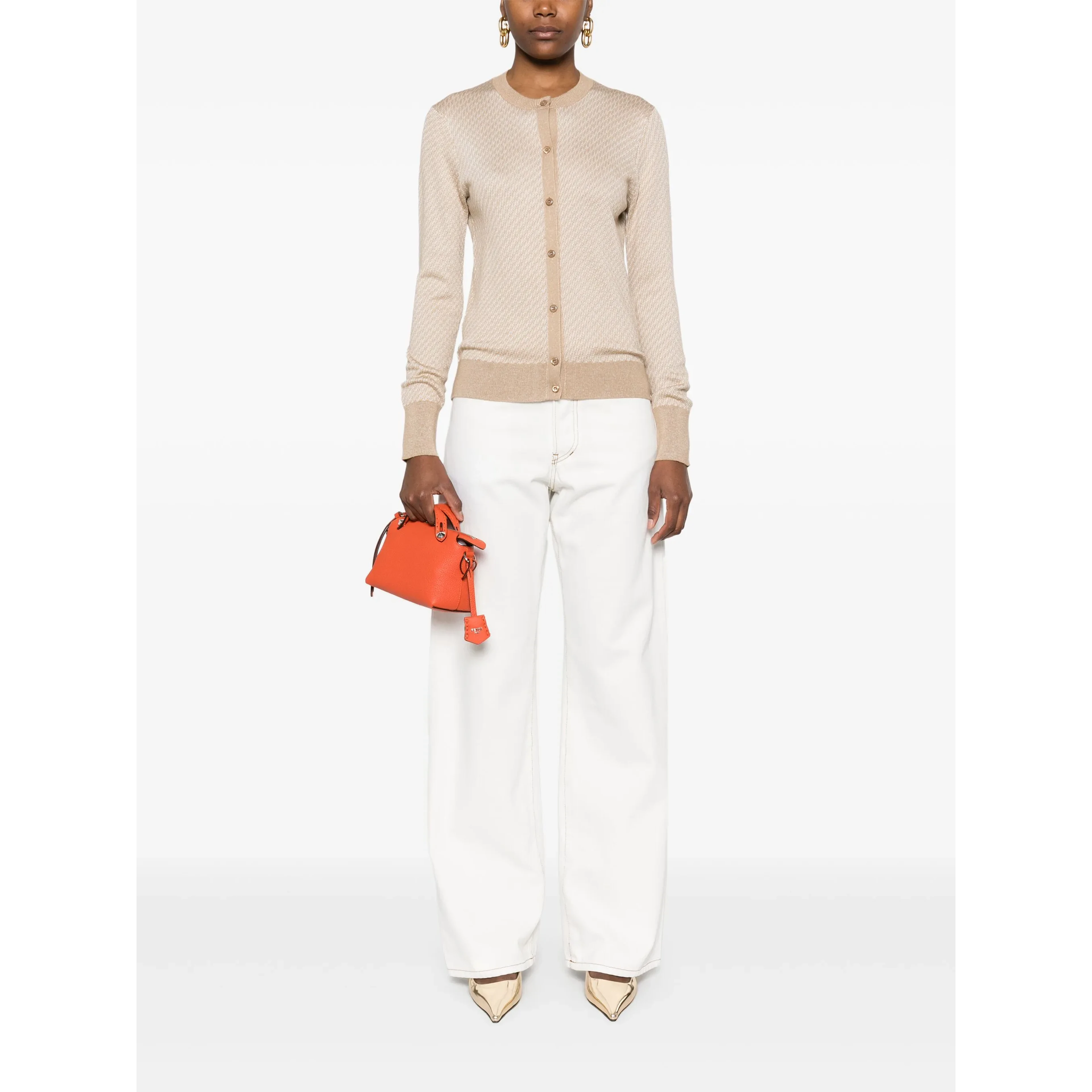 Fendi Sweaters Beige