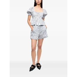 GANNI Shirts Clear Blue