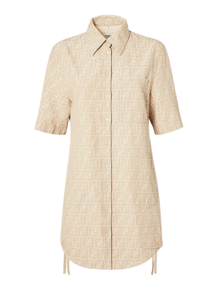 Fendi Dresses Beige