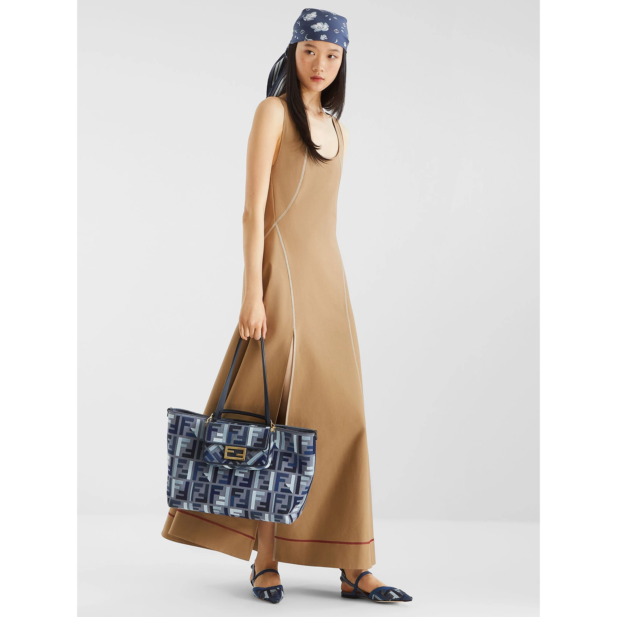 Roll Large canvas shopper tote bag