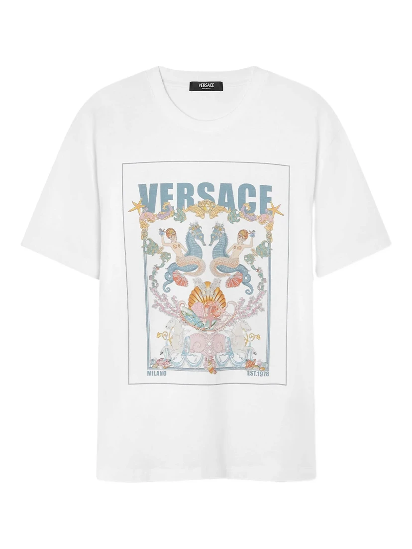 Versace T-shirts and Polos White