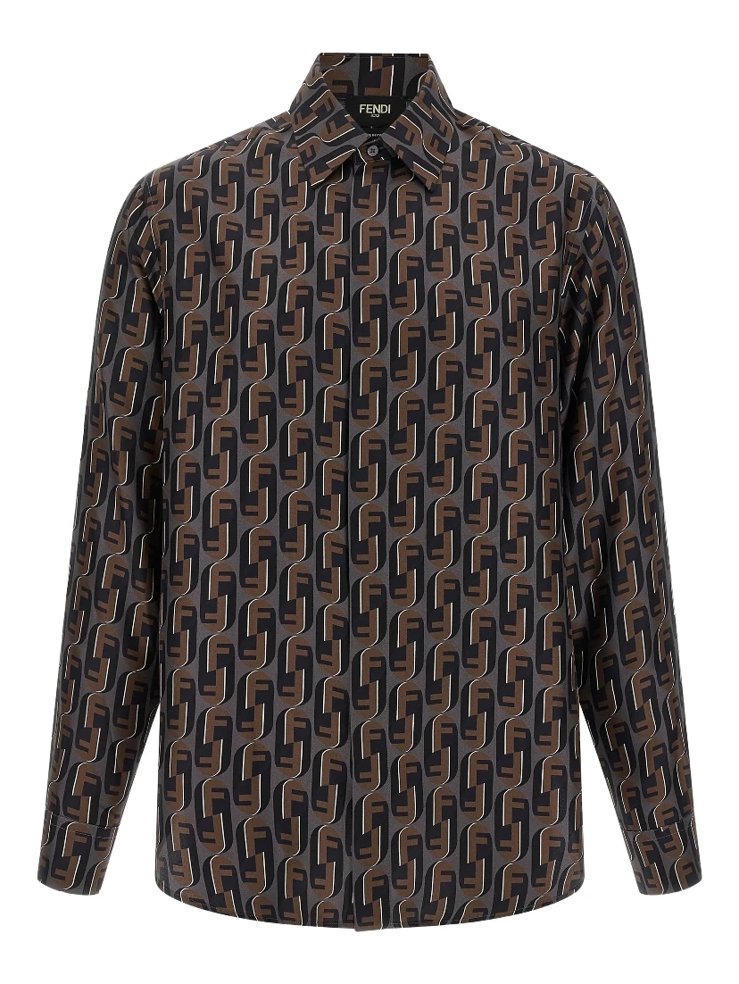Fendi Shirts Brown
