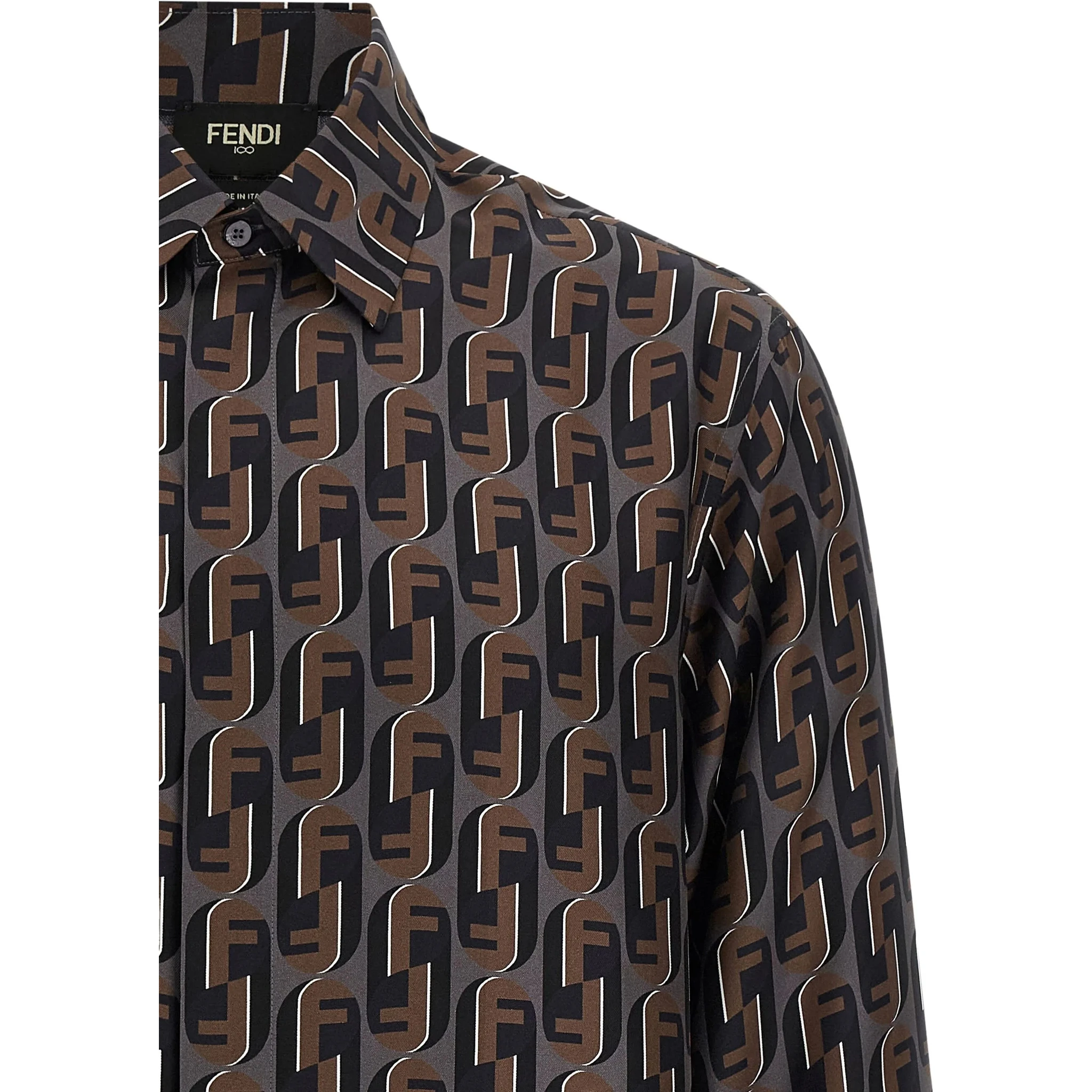 Fendi Shirts Brown