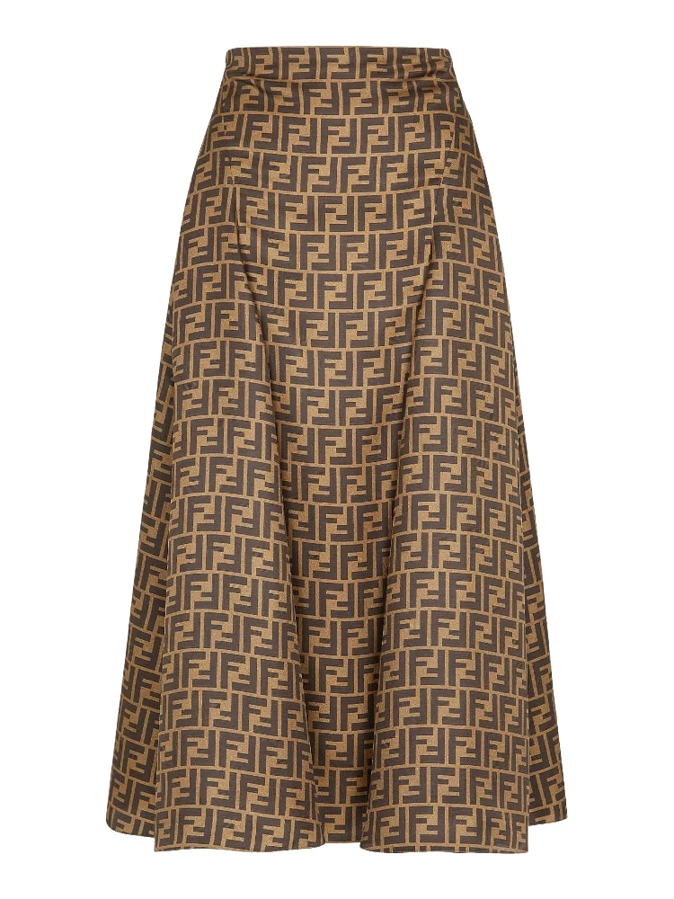 Fendi Skirts Brown