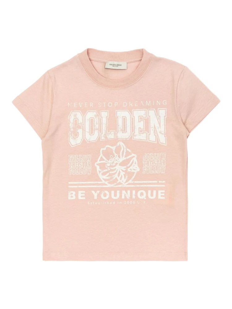 GOLDEN GOOSE KIDS T-shirts and Polos Pink