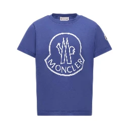 MONCLER KIDS T-shirts and Polos Blue