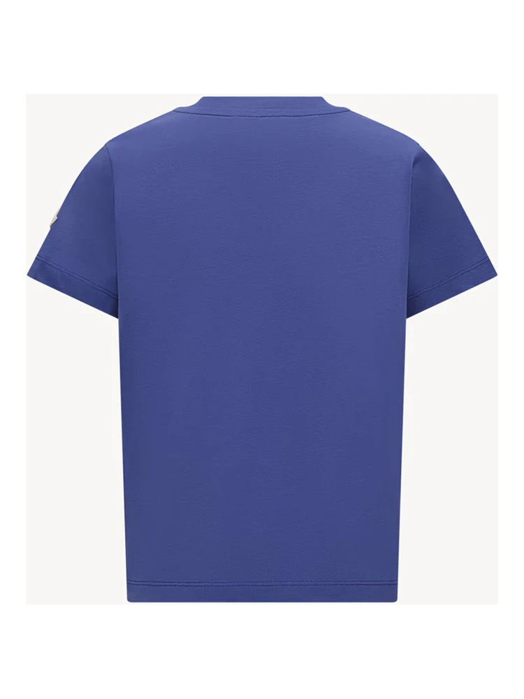 MONCLER KIDS T-shirts and Polos Blue alternative