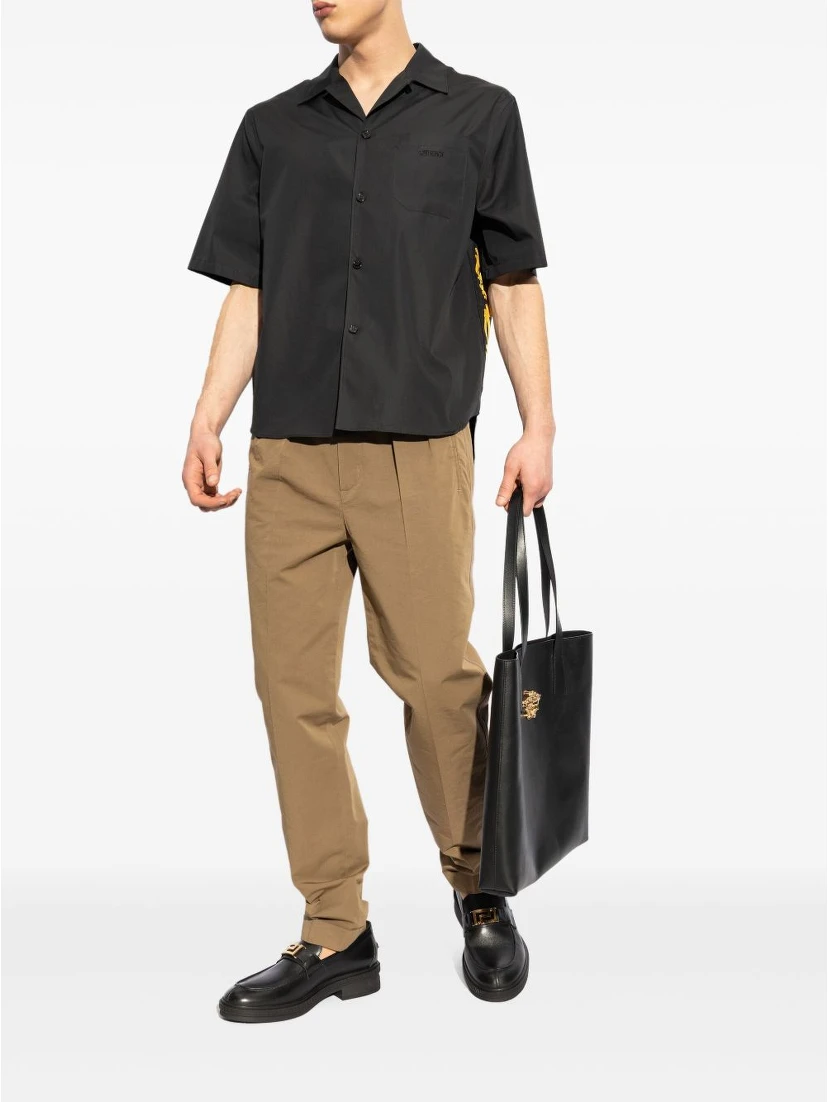 حذاء فيرساتشي مسطح أسود