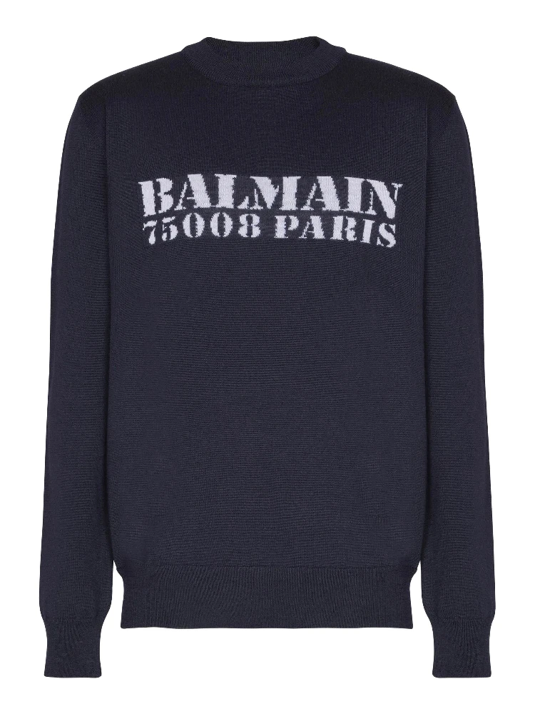 Balmain Sweaters Blue