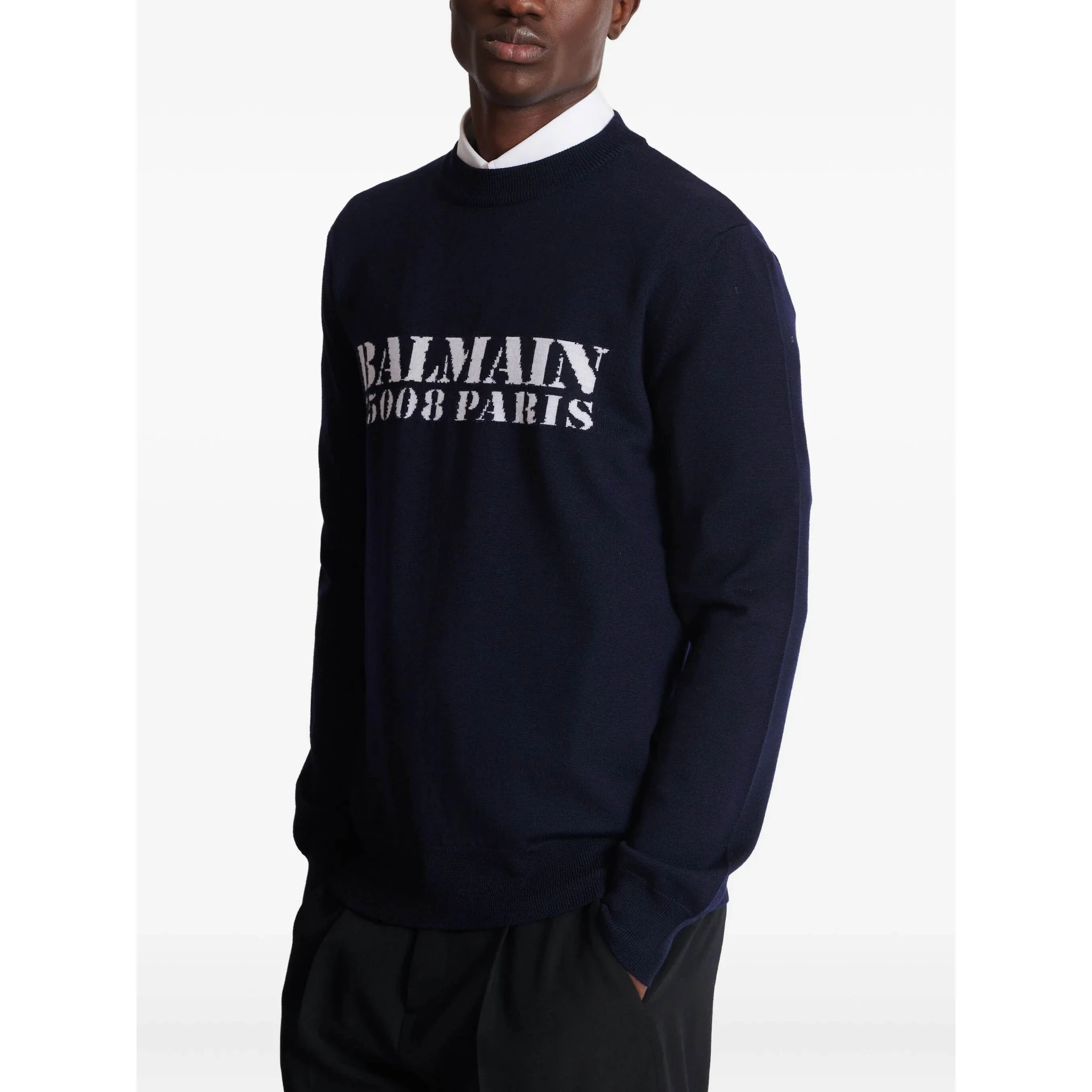Balmain Sweaters Blue