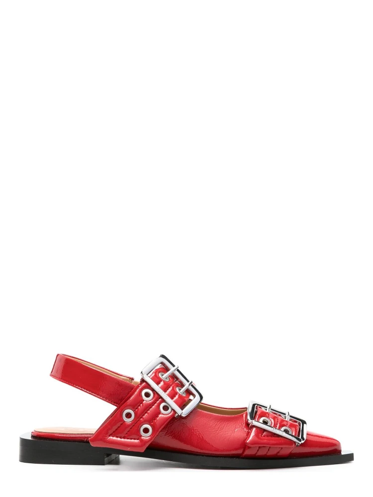 GANNI Flat shoes Red