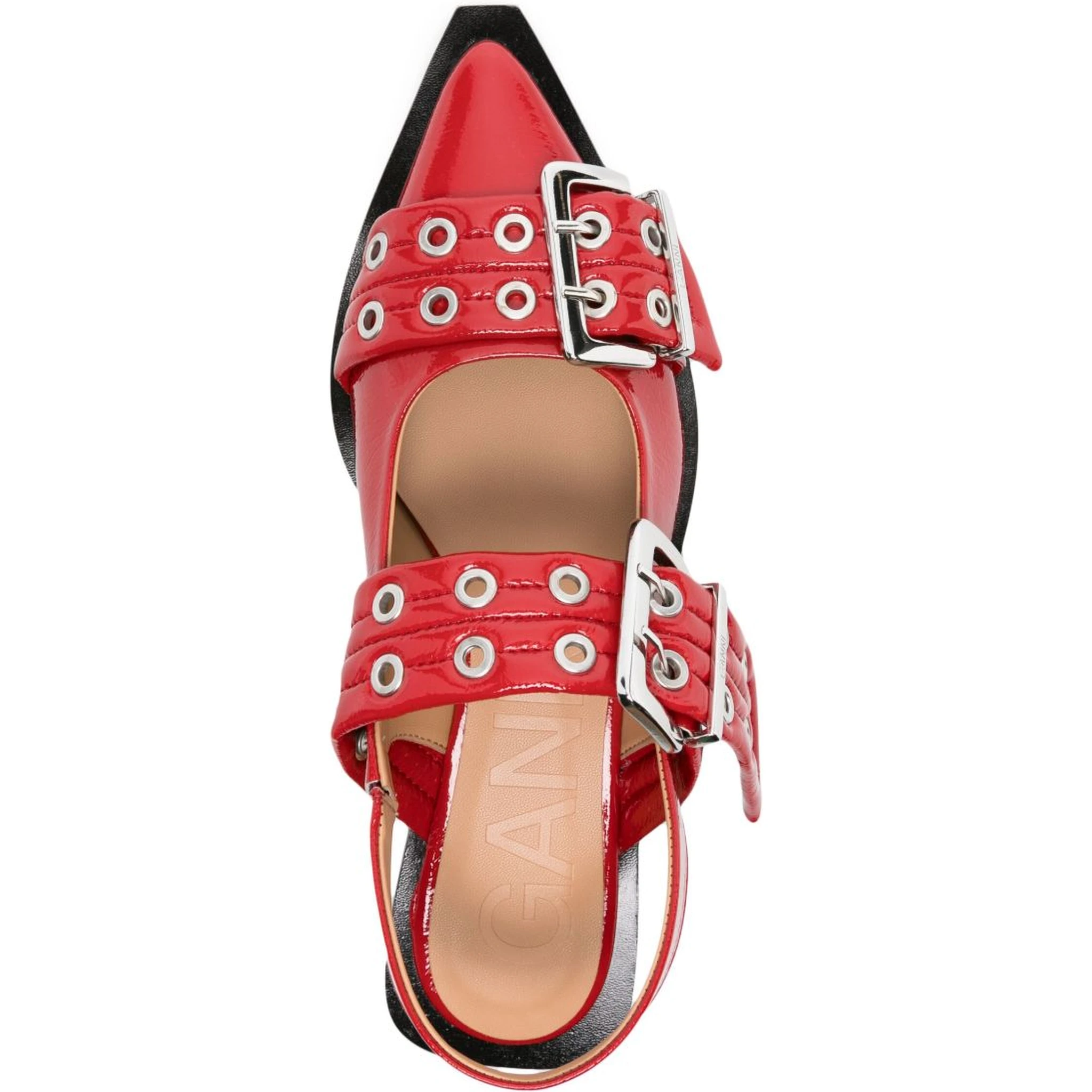 GANNI Flat shoes Red