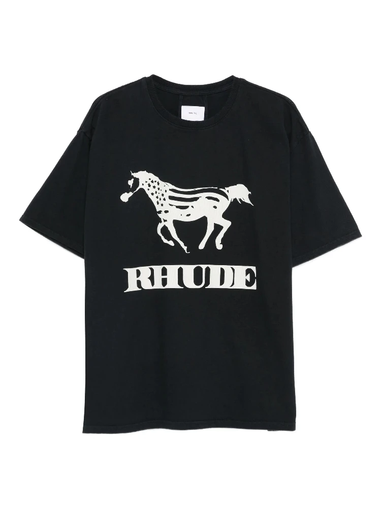 Rhude T-shirts and Polos Black