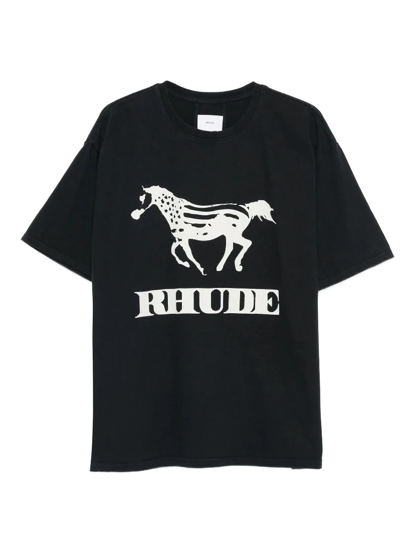 Rhude T-shirts and Polos Black
