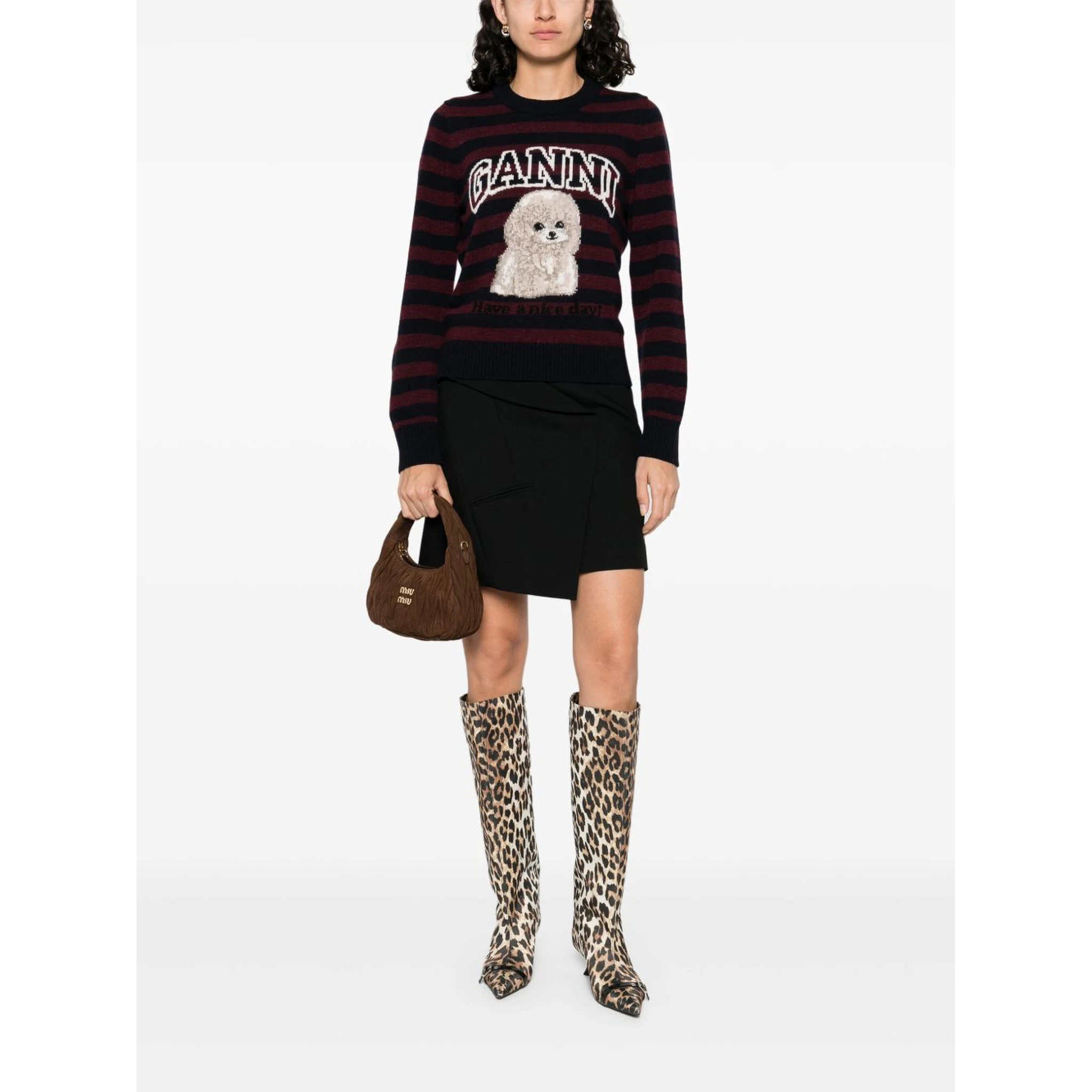 GANNI Sweaters Black