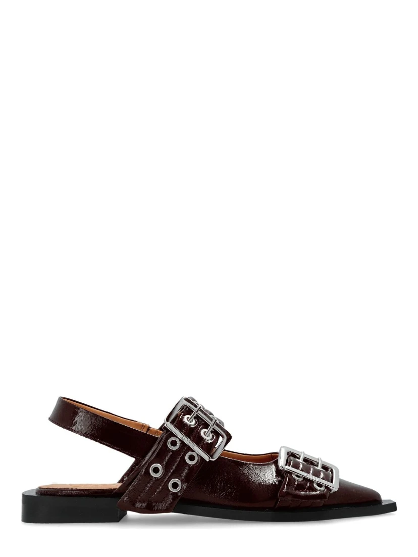 GANNI Flat shoes Red