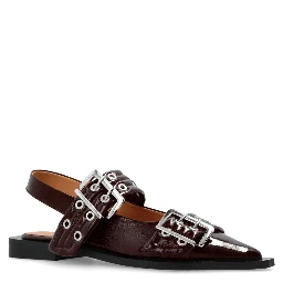 GANNI Flat shoes Red