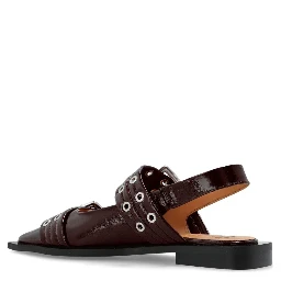 GANNI Flat shoes Red