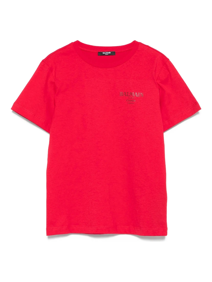 Balmain T-shirts and Polos Red