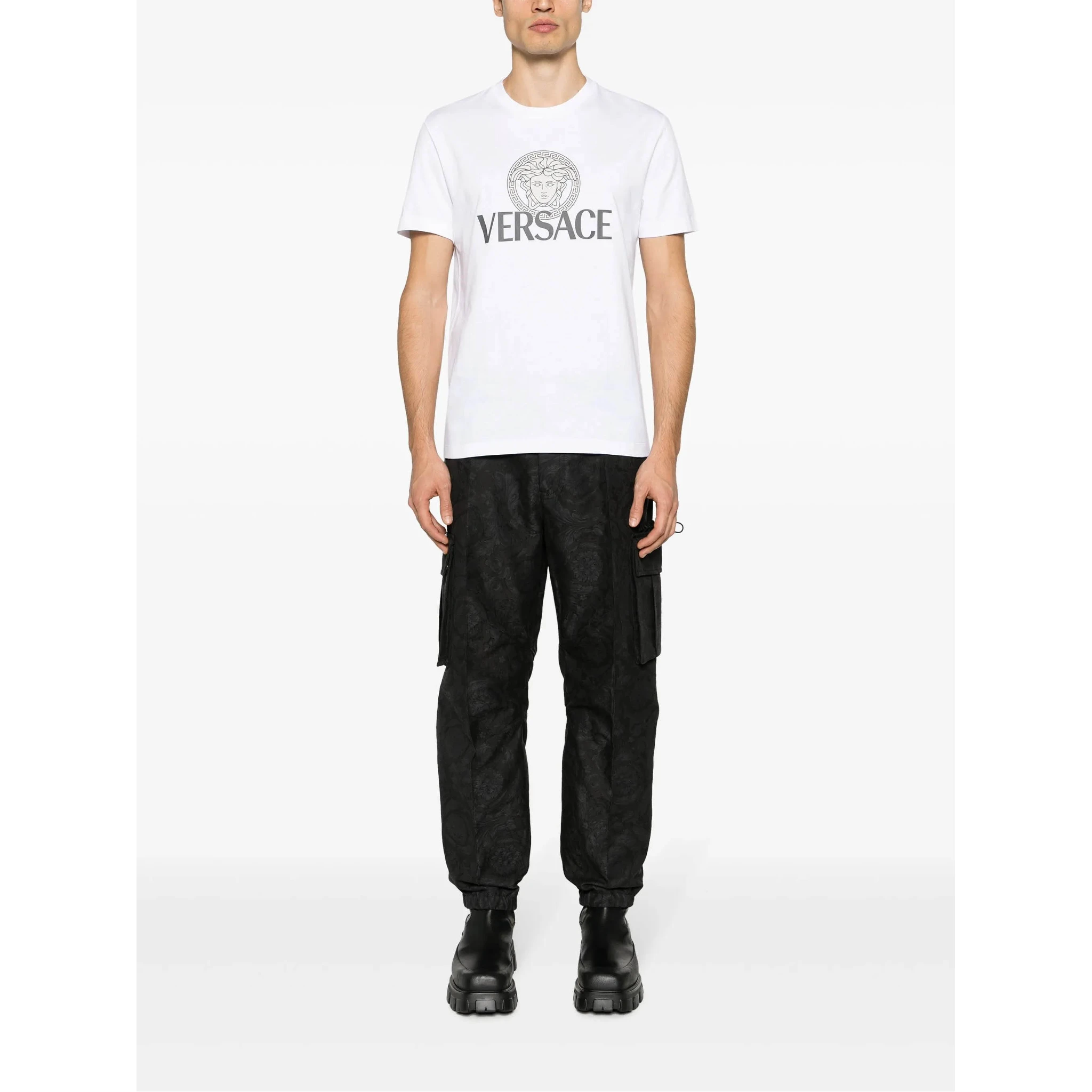 Versace T-shirts and Polos White