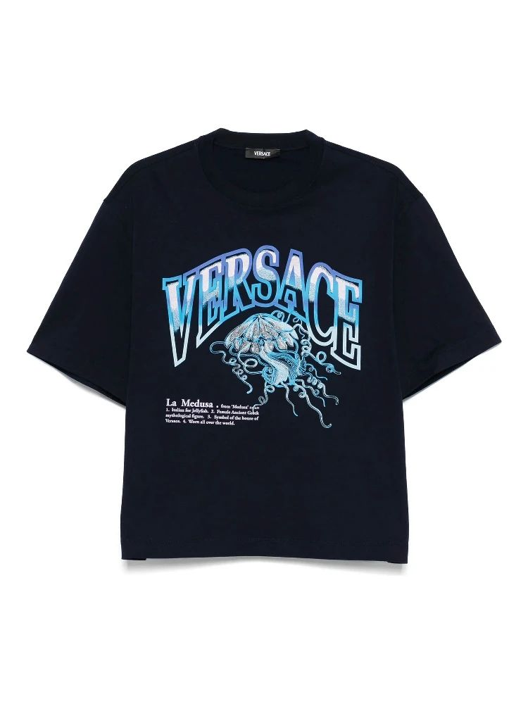 Versace T-shirts and Polos Blue