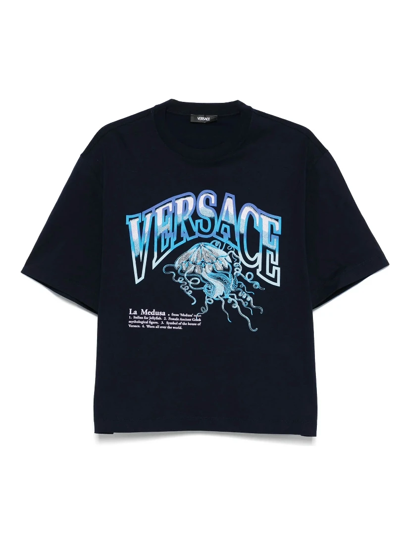 Versace T-shirts and Polos Blue